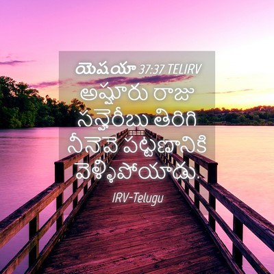 Picture 04 - యెషయా 37:37 TELIRV - అష్షూరు రాజు - Bible Verse Picture