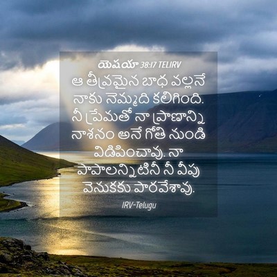 Picture 04 - యెషయా 38:17 TELIRV - ఆ తీవ్రమైన బాధ - Bible Verse Picture