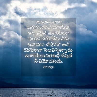 Picture 04 - యెషయా 41:14 TELIRV - పురుగులాంటి - Bible Verse Picture