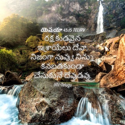 Picture 04 - యెషయా 45:15 TELIRV - రక్షకుడవైన - Bible Verse Picture