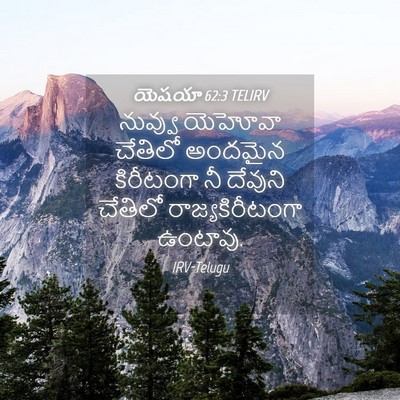 Picture 04 - యెషయా 62:3 TELIRV - నువ్వు యెహోవా - Bible Verse Picture