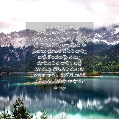Picture 04 - యెషయా 65:7 TELIRV - వాళ్ళ పాపాలకూ - Bible Verse Picture