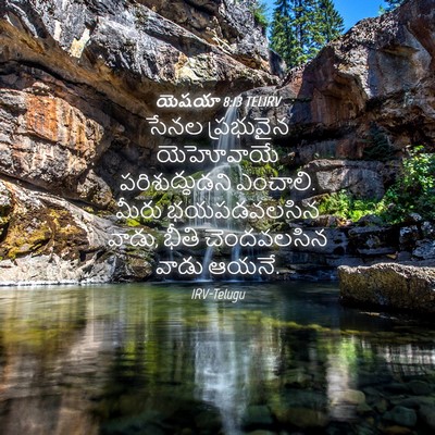 Picture 04 - యెషయా 8:13 TELIRV - సేనల ప్రభువైన - Bible Verse Picture