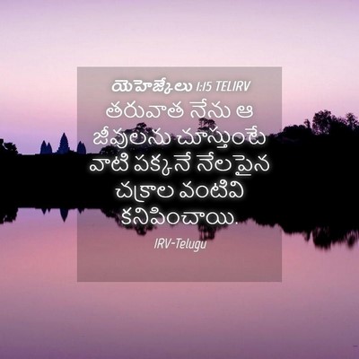 Picture 04 - యెహెజ్కేలు 1:15 TELIRV - తరువాత నేను ఆ - Bible Verse Picture