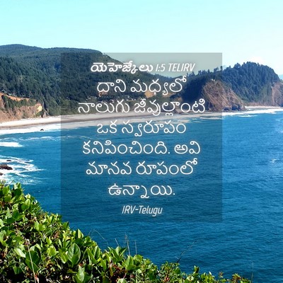 Picture 04 - యెహెజ్కేలు 1:5 TELIRV - దాని మధ్యలో - Bible Verse Picture
