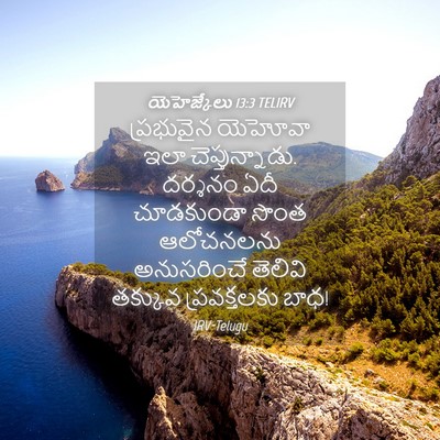 Picture 04 - యెహెజ్కేలు 13:3 TELIRV - ప్రభువైన యెహోవా - Bible Verse Picture