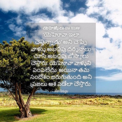 Picture 04 - యెహెజ్కేలు 13:6 TELIRV - ‘యెహోవా ఇలా - Bible Verse Picture