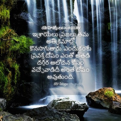 Picture 04 - యెహెజ్కేలు 14:10 TELIRV - ఇశ్రాయేలు ప్రజలు - Bible Verse Picture