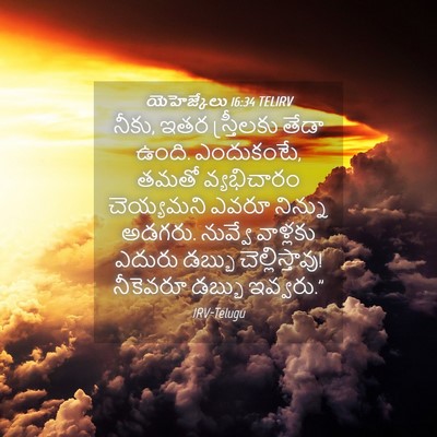 Picture 04 - యెహెజ్కేలు 16:34 TELIRV - నీకు, ఇతర - Bible Verse Picture