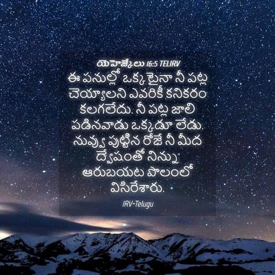 Picture 04 - యెహెజ్కేలు 16:5 TELIRV - ఈ పనుల్లో - Bible Verse Picture
