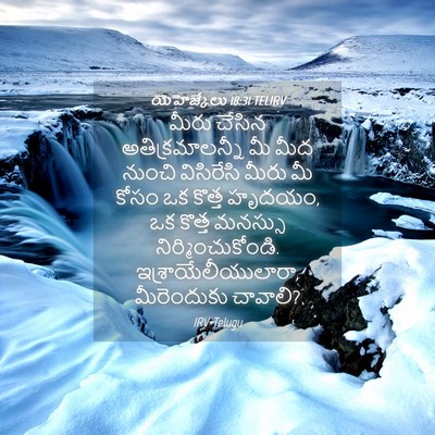 Picture 04 - యెహెజ్కేలు 18:31 TELIRV - మీరు చేసిన - Bible Verse Picture