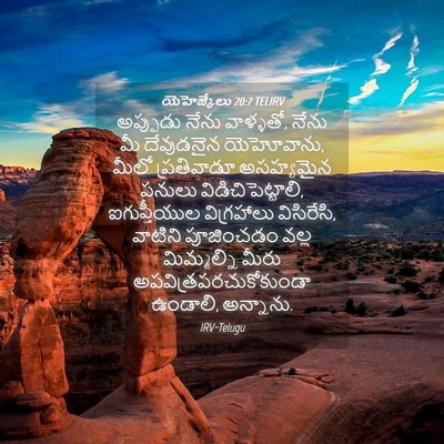 Picture 04 - యెహెజ్కేలు 20:7 TELIRV - అప్పుడు నేను - Bible Verse Picture
