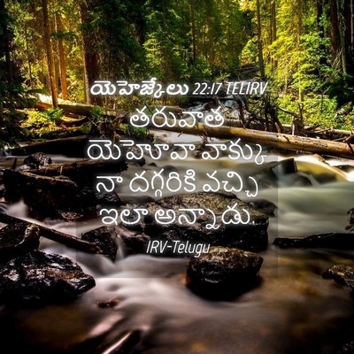 Picture 04 - యెహెజ్కేలు 22:17 TELIRV - తరువాత యెహోవా - Bible Verse Picture