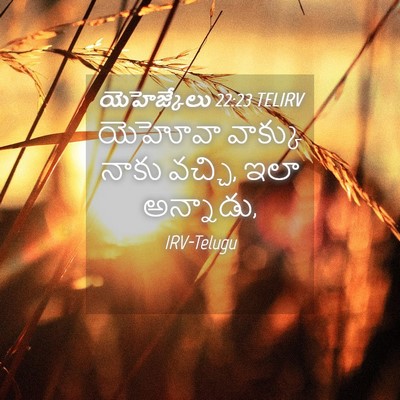 Picture 04 - యెహెజ్కేలు 22:23 TELIRV - యెహోవా వాక్కు - Bible Verse Picture