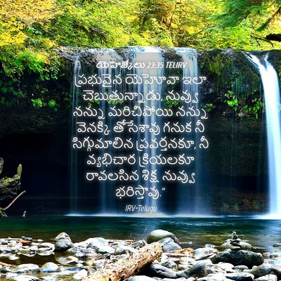 Picture 04 - యెహెజ్కేలు 23:35 TELIRV - ప్రభువైన యెహోవా - Bible Verse Picture