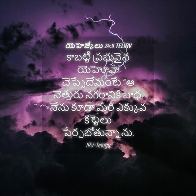 Picture 04 - యెహెజ్కేలు 24:9 TELIRV - కాబట్టి ప్రభువైన - Bible Verse Picture