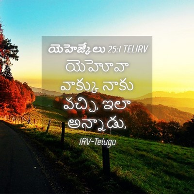 Picture 04 - యెహెజ్కేలు 25:1 TELIRV - యెహోవా వాక్కు - Bible Verse Picture