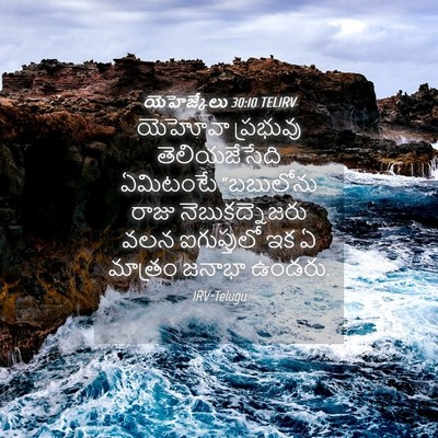 Picture 04 - యెహెజ్కేలు 30:10 TELIRV - యెహోవా ప్రభువు - Bible Verse Picture