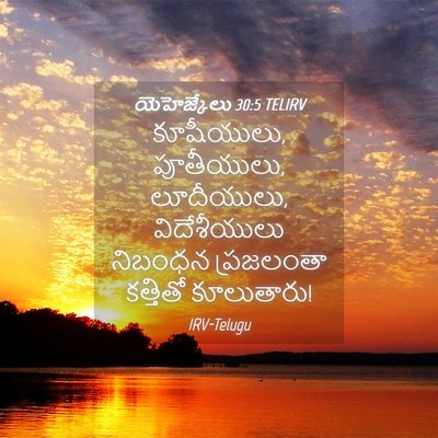 Picture 04 - యెహెజ్కేలు 30:5 TELIRV - కూషీయులు, - Bible Verse Picture
