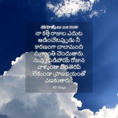 Picture 04 - యెహెజ్కేలు 32:10 TELIRV - నా కత్తి రాజుల - Bible Verse Picture