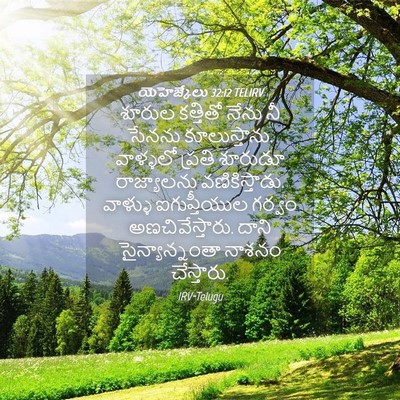 Picture 04 - యెహెజ్కేలు 32:12 TELIRV - శూరుల కత్తితో - Bible Verse Picture