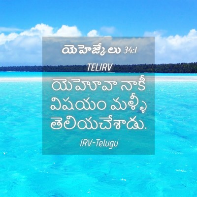 Picture 04 - యెహెజ్కేలు 34:1 TELIRV - యెహోవా నాకీ విషయం - Bible Verse Picture
