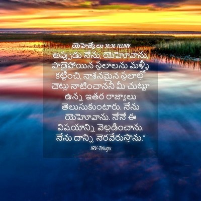 Picture 04 - యెహెజ్కేలు 36:36 TELIRV - అప్పుడు నేను, - Bible Verse Picture