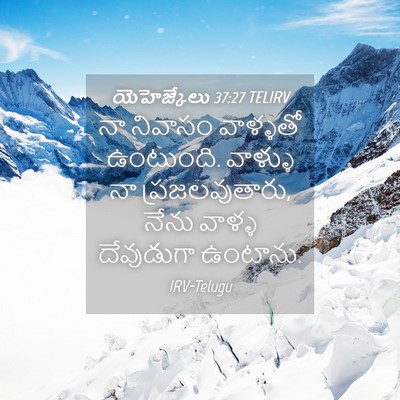 Picture 04 - యెహెజ్కేలు 37:27 TELIRV - నా నివాసం వాళ్ళతో - Bible Verse Picture