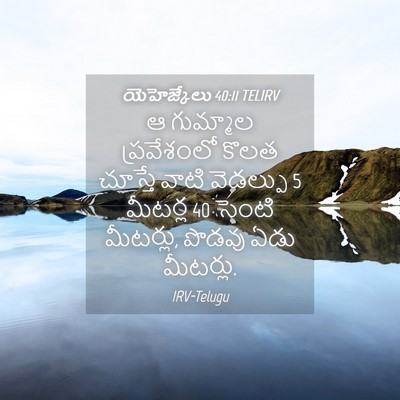 Picture 04 - యెహెజ్కేలు 40:11 TELIRV - ఆ గుమ్మాల - Bible Verse Picture