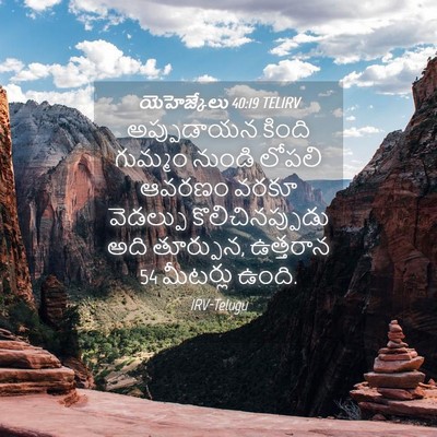 Picture 04 - యెహెజ్కేలు 40:19 TELIRV - అప్పుడాయన కింది - Bible Verse Picture