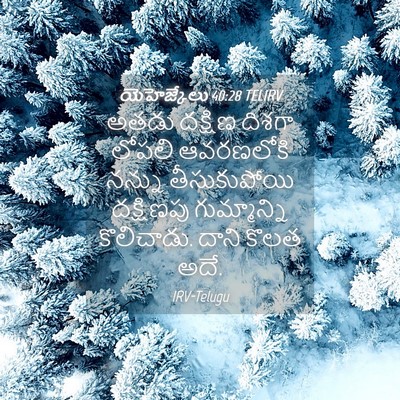 Picture 04 - యెహెజ్కేలు 40:28 TELIRV - అతడు దక్షిణ దిశగా - Bible Verse Picture