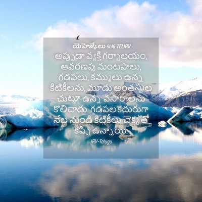 Picture 04 - యెహెజ్కేలు 41:16 TELIRV - అప్పుడా వ్యక్తి - Bible Verse Picture