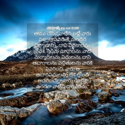 Picture 04 - యెహెజ్కేలు 43:11 TELIRV - తాము చేసినవాటిని - Bible Verse Picture