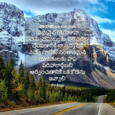 Picture 04 - యెహెజ్కేలు 43:19 TELIRV - ప్రభువైన యెహోవా - Bible Verse Picture