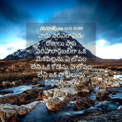 Picture 04 - యెహెజ్కేలు 43:25 TELIRV - వారు వరసగా ఏడు - Bible Verse Picture
