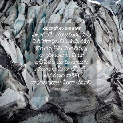 Picture 04 - యెహెజ్కేలు 45:19 TELIRV - ఎలాగంటే యాజకుడు - Bible Verse Picture