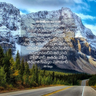 Picture 04 - యెహెజ్కేలు 46:12 TELIRV - పాలకుడు యెహోవాకు - Bible Verse Picture