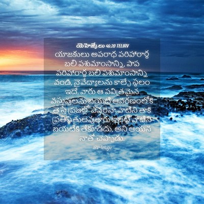 Picture 04 - యెహెజ్కేలు 46:20 TELIRV - యాజకులు అపరాధ - Bible Verse Picture