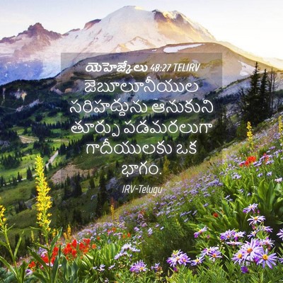 Picture 04 - యెహెజ్కేలు 48:27 TELIRV - జెబూలూనీయుల - Bible Verse Picture