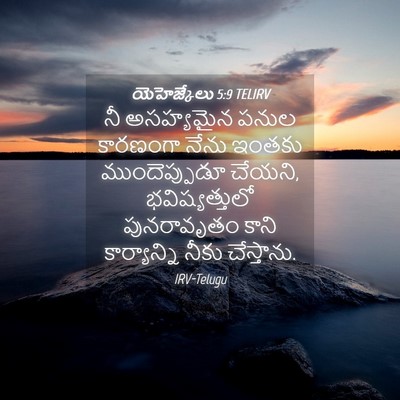 Picture 04 - యెహెజ్కేలు 5:9 TELIRV - నీ అసహ్యమైన పనుల - Bible Verse Picture