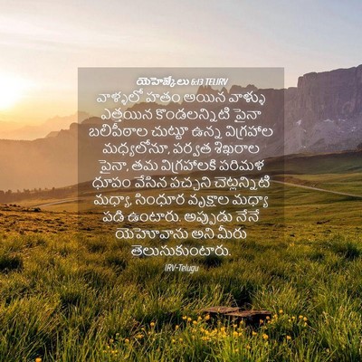 Picture 04 - యెహెజ్కేలు 6:13 TELIRV - వాళ్ళలో హతం అయిన - Bible Verse Picture