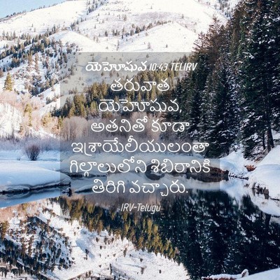 Picture 04 - యెహోషువ 10:43 TELIRV - తరువాత యెహోషువ, - Bible Verse Picture