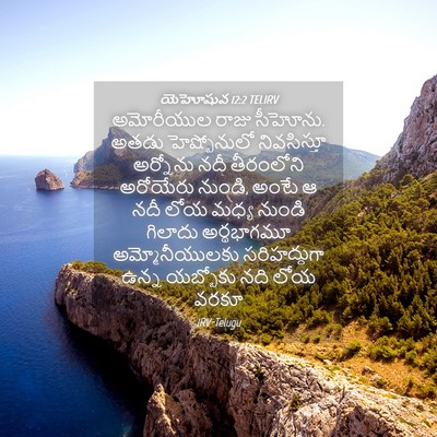 Picture 04 - యెహోషువ 12:2 TELIRV - అమోరీయుల రాజు - Bible Verse Picture