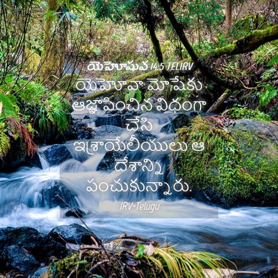 Picture 04 - యెహోషువ 14:5 TELIRV - యెహోవా మోషేకు - Bible Verse Picture