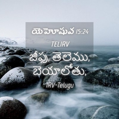 Picture 04 - యెహోషువ 15:24 TELIRV - జీఫు, తెలెము, - Bible Verse Picture
