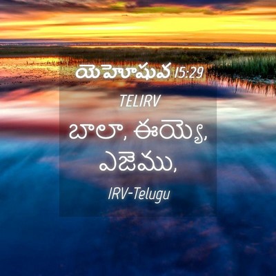 Picture 04 - యెహోషువ 15:29 TELIRV - బాలా, ఈయ్యె, - Bible Verse Picture