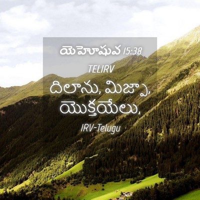 Picture 04 - యెహోషువ 15:38 TELIRV - దిలాను, మిజ్పా, - Bible Verse Picture