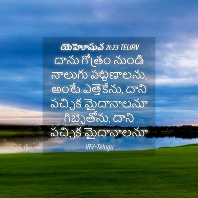 Picture 04 - యెహోషువ 21:23 TELIRV - దాను గోత్రం నుండి - Bible Verse Picture