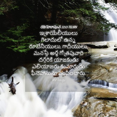 Picture 04 - యెహోషువ 22:13 TELIRV - ఇశ్రాయేలీయులు - Bible Verse Picture