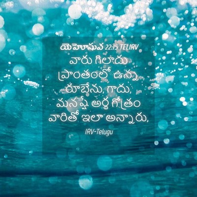 Picture 04 - యెహోషువ 22:15 TELIRV - వారు గిలాదు - Bible Verse Picture